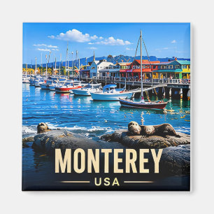 Geschichte der Küste von Monterey Kalifornien USA Magnet