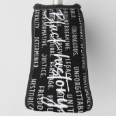 Geschichte der schwarzen Monate für Golfer Golf Headcover (Rotieren 90)