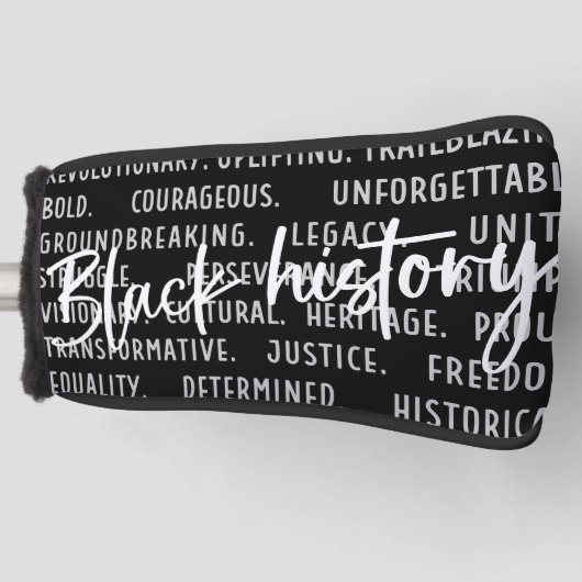 Geschichte der schwarzen Monate für Golfer Golf Headcover (Vorderseite)