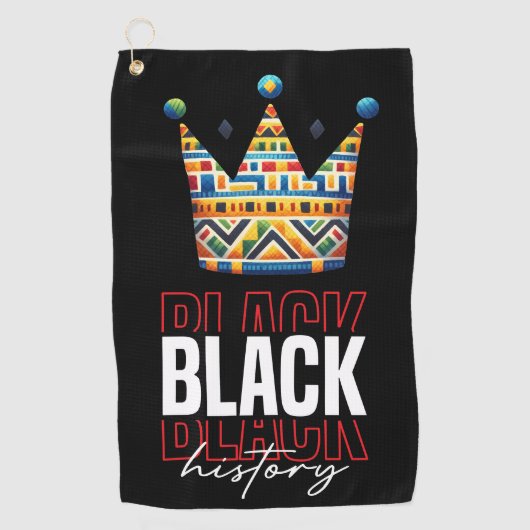 Geschichte der schwarzen Monate für Golfer Golfhandtuch (Vorderseite)