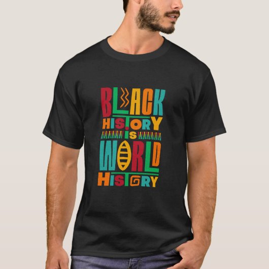 Geschichte der schwarzen Welt T-Shirt (Vorderseite)
