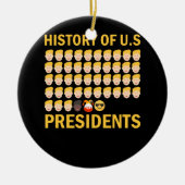 Geschichte der US-Präsidenten 46. Cooler Präsident Keramik Ornament (Vorne)
