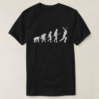 Geschichte des Cricket Lover-Geschenks Evolution d T-Shirt