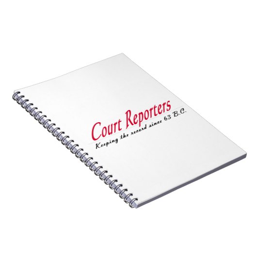 Geschichte des Gerichts-Berichtes Notizblock (Rechte Seite)