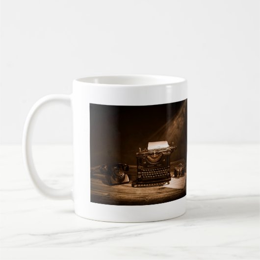 Geschichte des Journalisten Kaffeetasse (Links)