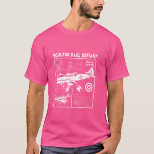 Geschichte des Krieges Boulton Paul Defiant kämpft T-Shirt