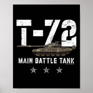 Geschichte des Krieges T 72 Hauptkampftruhe Poster