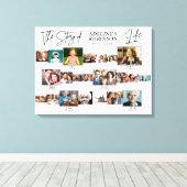 Geschichte des Lebens - Zeitplaners Bestattungsged Leinwanddruck (Insitu (Holzboden))