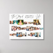 Geschichte des Lebens - Zeitplaners Bestattungsged Leinwanddruck (Vorderseite)