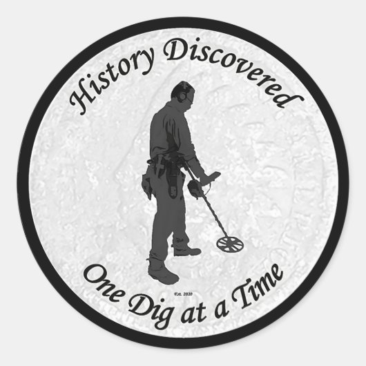 Geschichte Entdeckt YouTube-Kanal-Designaufkleber Runder Aufkleber (Vorderseite)