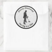 Geschichte Entdeckt YouTube-Kanal-Designaufkleber Runder Aufkleber (Tasche)