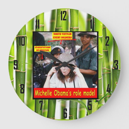 GESCHICHTE FÜR JUNGE AMERIKANER GROßE WANDUHR (Vorderseite)