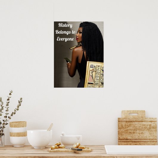 Geschichte gehört jedem poster (Küche)