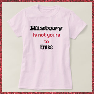 Geschichte gehört nicht dir Schwarzes & Rotes Font T-Shirt