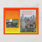 Geschichte, Geschichte, Einwanderer nach Singapur Postkarte (Vorderseite)