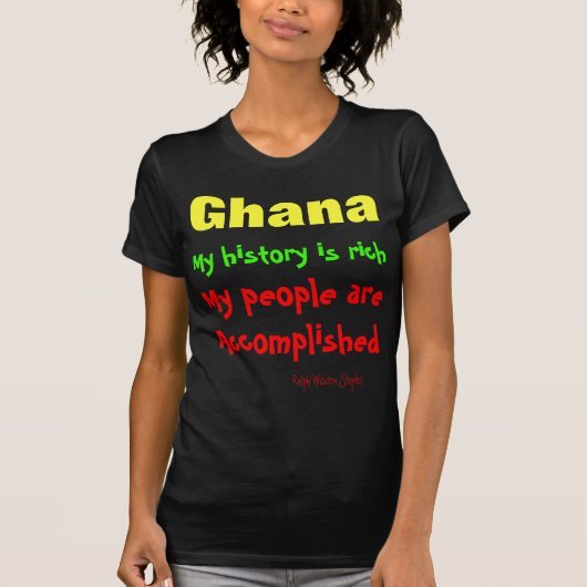 Geschichte Ghanas T-Shirt (Vorderseite)