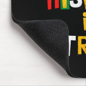 Geschichte ist starker schwarzer Geschichtsmonat a Mousepad (Ecke)