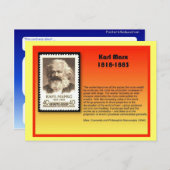 Geschichte, Karl Marx Postkarte (Vorne/Hinten)