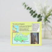 Geschichte, Kolonie in Singapur Postkarte (Stehend Vorderseite)
