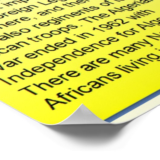 Geschichte, Kolonisation, Kolonien in Afrika Poster (Ecke)