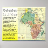 Geschichte, Kolonisation, Kolonien in Afrika Poster (Vorne)