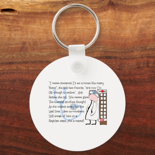 Geschichte: Kunst "Sanfte Krankenschwester" - Einz Schlüsselanhänger (Vorderseite)