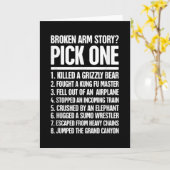 Geschichte - lustig für einen gebrochenen Arm Karte (Gelbe Blume)