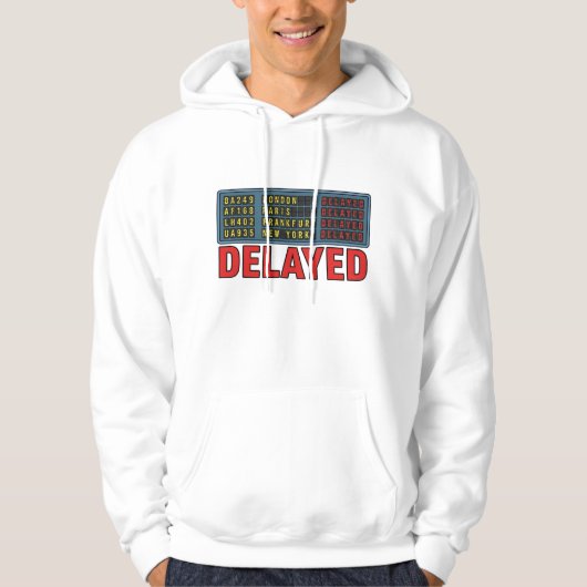 Geschichte meines Lebens Verspäteter Reise Hoodie (Vorderseite)