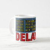 Geschichte meines Lebens Verspäteter Reise Kaffeetasse (Vorderseite Links)