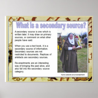 Geschichte, Mittelalter, Was ist eine sekundäre Qu Poster