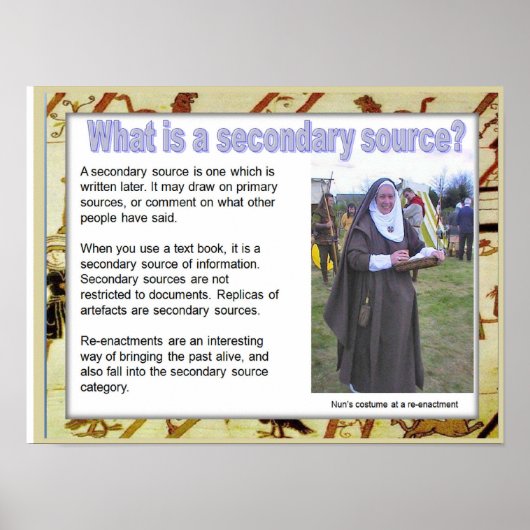 Geschichte, Mittelalter, Was ist eine sekundäre Qu Poster (Vorne)
