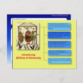 Geschichte, Mittelalter, William of Normandie Postkarte (Vorne/Hinten)