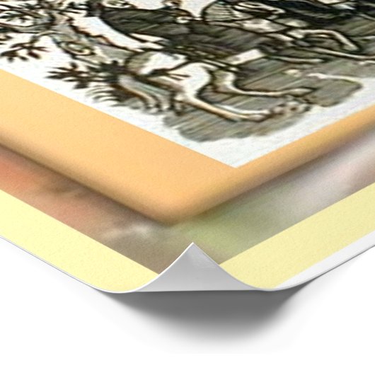 Geschichte, mittelalterliche Pilgerreise Poster (Ecke)