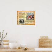 Geschichte, mittelalterliche Pilgerreise Poster (Küche)