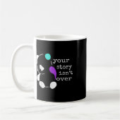 Geschichte nicht vorüber - Semicolon Geschenk Suiz Kaffeetasse (Links)