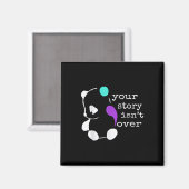Geschichte nicht vorüber - Semicolon Geschenk Suiz Magnet (Vorderseite/Rückseite)