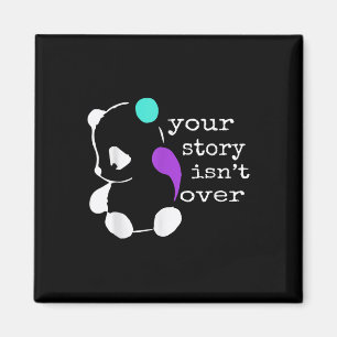 Geschichte nicht vorüber - Semicolon Geschenk Suiz Magnet