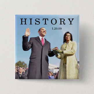 GESCHICHTE: Obama schwört in der Eröffnungsfeier Button