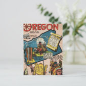 Geschichte Oregons Postkarte (Stehend Vorderseite)