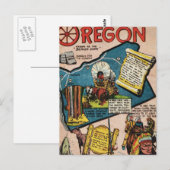 Geschichte Oregons Postkarte (Vorne/Hinten)
