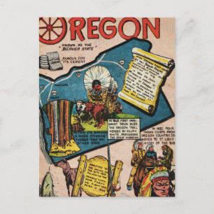 Geschichte Oregons Postkarte