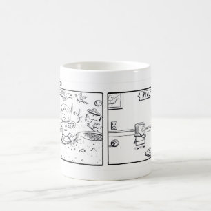 Geschichte Poot "der Fantasie" Comic-Tasse Kaffeetasse