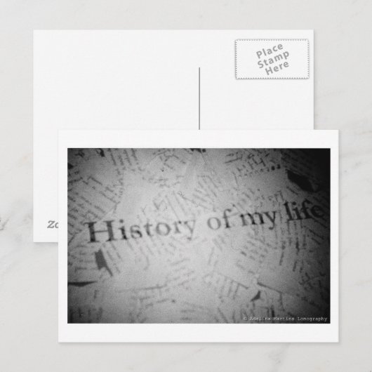 Geschichte Postkarte (Vorne/Hinten)