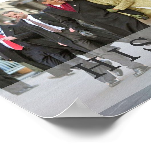 GESCHICHTE: Präsident und Frau Obama bei der Amtse Poster (Ecke)