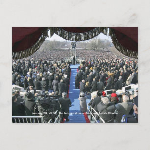 GESCHICHTE: Rede von Präsident Obama zur Amtseinfü Postkarte
