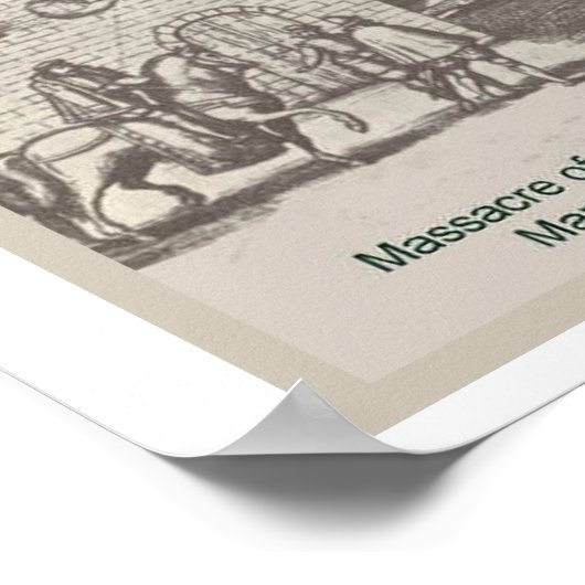 Geschichte, Reformation, Massaker an Protestanten Poster (Ecke)