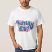 Geschichte, rot-weiß und königlich blauer T - Shir T-Shirt (Vorderseite)