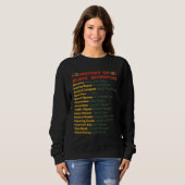 Geschichte schwarzer Erfinder Sweatshirt (Vorne ganz)