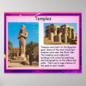Geschichte, Tempel des alten Ägypten Poster (Vorne)