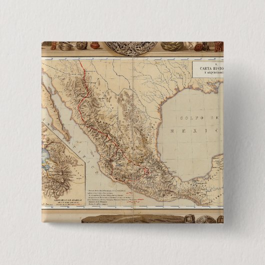 Geschichte und Architektur Mexikos Button (Vorderseite)